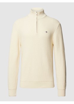 Sweter z dzianiny z krótkim zamkiem błyskawicznym ze sklepu Peek&Cloppenburg  w kategorii Swetry męskie - zdjęcie 168310110