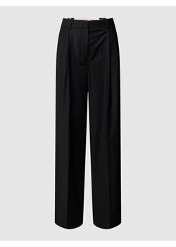 Spodnie materiałowe z poszerzaną nogawką w kant ze sklepu Peek&Cloppenburg  w kategorii Spodnie damskie - zdjęcie 168310652