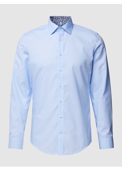 Koszula biznesowa o kroju slim fit z kołnierzykiem typu kent ze sklepu Peek&Cloppenburg  w kategorii Koszule męskie - zdjęcie 168310693