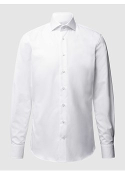 Koszula biznesowa o kroju slim fit z diagonalu ze sklepu Peek&Cloppenburg  w kategorii Koszule męskie - zdjęcie 168311134