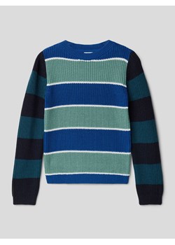 Sweter z dzianiny z blokowymi pasami ze sklepu Peek&Cloppenburg  w kategorii Swetry chłopięce - zdjęcie 168311190