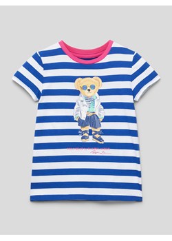 T-shirt z nadrukowanym motywem ze sklepu Peek&Cloppenburg  w kategorii Bluzki dziewczęce - zdjęcie 168311553