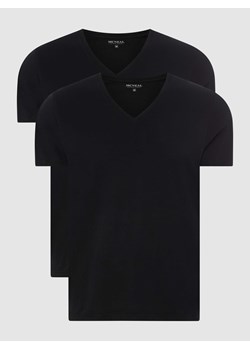 T-shirt z bawełny w zestawie 2 szt. ze sklepu Peek&Cloppenburg  w kategorii Podkoszulki męskie - zdjęcie 168313064