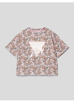 T-shirt z wzorem na całej powierzchni ze sklepu Peek&Cloppenburg  w kategorii Bluzki dziewczęce - zdjęcie 168313663