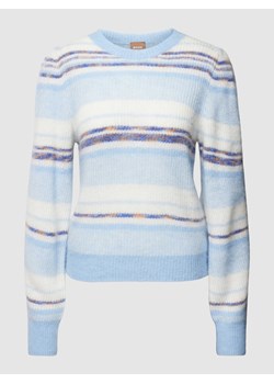 Sweter z dzianiny ze wzorem w paski model ‘Faoki’ ze sklepu Peek&Cloppenburg  w kategorii Swetry damskie - zdjęcie 168314330