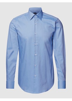Koszula biznesowa o kroju slim fit z kołnierzykiem typu kent ze sklepu Peek&Cloppenburg  w kategorii Koszule męskie - zdjęcie 168314334
