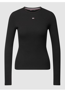 Bluzka z długim rękawem i wyhaftowanym logo ze sklepu Peek&Cloppenburg  w kategorii Bluzki damskie - zdjęcie 168314593