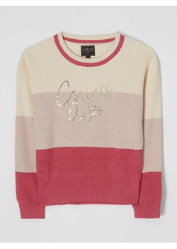 Sweter z wyhaftowanym logo ze sklepu Peek&Cloppenburg  w kategorii Swetry dziewczęce - zdjęcie 168314601