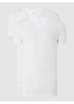 T-shirt ze streczem w zestawie 2 szt. ze sklepu Peek&Cloppenburg  w kategorii Podkoszulki męskie - zdjęcie 168314762