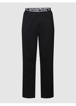 Spodnie dresowe z czystej bawełny z elastycznym paskiem z logo ze sklepu Peek&Cloppenburg  w kategorii Spodnie męskie - zdjęcie 168314931