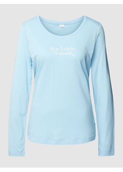 Bluzka z długim rękawem i nadrukowanym napisem model ‘Everyday’ ze sklepu Peek&Cloppenburg  w kategorii Bluzki damskie - zdjęcie 168315274