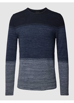Sweter z dzianiny w stylu Colour Blocking model ‘PANTER’ ze sklepu Peek&Cloppenburg  w kategorii Swetry męskie - zdjęcie 168316003