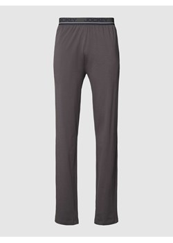 Spodnie od piżamy z elastycznym paskiem z logo ze sklepu Peek&Cloppenburg  w kategorii Piżamy męskie - zdjęcie 168316234