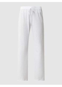 Luźne spodnie z bawełny merceryzowanej model ‘Cotton Deluxe’ ze sklepu Peek&Cloppenburg  w kategorii Spodnie damskie - zdjęcie 168316382