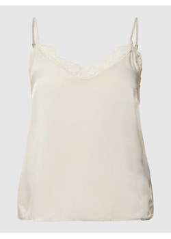 Top bluzkowy z koronkowym obszyciem model ‘FRI’ ze sklepu Peek&Cloppenburg  w kategorii Bluzki damskie - zdjęcie 168316773