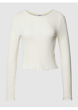 Bluzka z długim rękawem i falistym wykończeniem model ‘JUDY’ ze sklepu Peek&Cloppenburg  w kategorii Bluzki damskie - zdjęcie 168316873