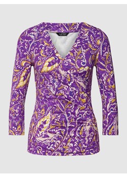 Bluzka z długim rękawem i wzorem na całej powierzchni model ‘ALAYJA’ ze sklepu Peek&Cloppenburg  w kategorii Bluzki damskie - zdjęcie 168317080