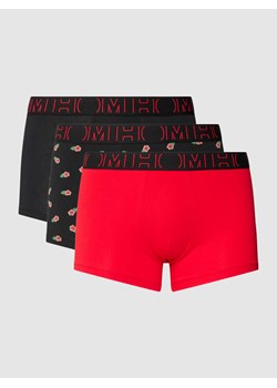 Obcisłe bokserki z elastycznym pasem i nadrukiem z logo w zestawie 3 szt. ze sklepu Peek&Cloppenburg  w kategorii Majtki męskie - zdjęcie 168317152