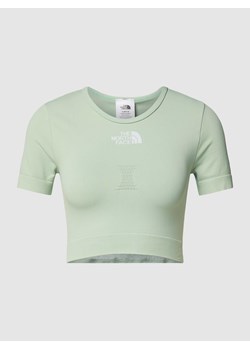 T-shirt krótki z detalem z logo model ‘NEW SEAMLESS’ ze sklepu Peek&Cloppenburg  w kategorii Bluzki damskie - zdjęcie 168317311