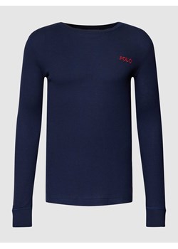 Bluzka z długim rękawem i fakturowanym wzorem model ‘WAFFLE’ ze sklepu Peek&Cloppenburg  w kategorii T-shirty męskie - zdjęcie 168317531