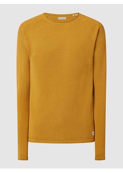 Sweter z dzianiny z naszywką z logo model ‘HILL’ ze sklepu Peek&Cloppenburg  w kategorii Swetry męskie - zdjęcie 168318564