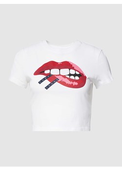 T-shirt krótki z nadrukiem z motywem i logo ze sklepu Peek&Cloppenburg  w kategorii Bluzki damskie - zdjęcie 168318660