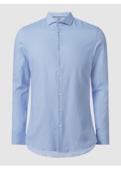 Koszula biznesowa o kroju super slim fit z diagonalu ze sklepu Peek&Cloppenburg  w kategorii Koszule męskie - zdjęcie 168319634