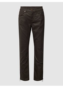 Spodnie materiałowe skrócone o kroju slim fit ze sklepu Peek&Cloppenburg  w kategorii Spodnie damskie - zdjęcie 168320032
