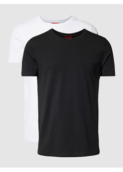 T-shirt z nadrukiem z logo w zestawie 2 szt. model ‘HUGO-Round’ ze sklepu Peek&Cloppenburg  w kategorii T-shirty męskie - zdjęcie 168320061