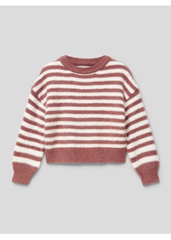 Sweter z dzianiny z okrągłym dekoltem ze sklepu Peek&Cloppenburg  w kategorii Swetry dziewczęce - zdjęcie 168320184