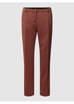 Spodnie materiałowe ze wzorem na całej powierzchni model ‘MARON’ ze sklepu Peek&Cloppenburg  w kategorii Spodnie damskie - zdjęcie 168320480