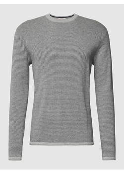 Sweter z dzianiny w paski ze sklepu Peek&Cloppenburg  w kategorii Swetry męskie - zdjęcie 168320494