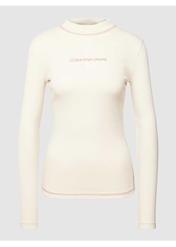 Bluzka z długim rękawem i wyhaftowanym logo model ‘HERO’ ze sklepu Peek&Cloppenburg  w kategorii Bluzki damskie - zdjęcie 168321333