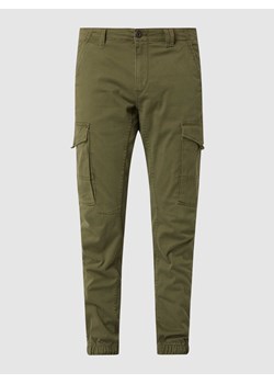 Spodnie cargo z bawełny ze szwami działowymi ze sklepu Peek&Cloppenburg  w kategorii Spodnie męskie - zdjęcie 168321664