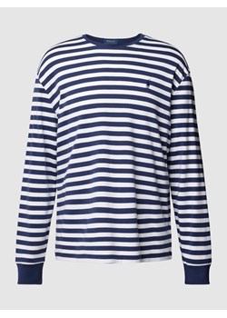 Bluzka o kroju classic fit z długim rękawem i wzorem w paski ze sklepu Peek&Cloppenburg  w kategorii T-shirty męskie - zdjęcie 168321681