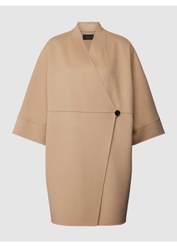 Płaszcz z żywej wełny z rękawami o dł. 3/4 ze sklepu Peek&Cloppenburg  w kategorii Płaszcze damskie - zdjęcie 168322542