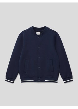 Bluza rozpinana z paskami w kontrastowym kolorze ze sklepu Peek&Cloppenburg  w kategorii Bluzy chłopięce - zdjęcie 168322911