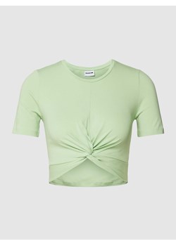 T-shirt krótki z wiązanym detalem ze sklepu Peek&Cloppenburg  w kategorii Bluzki damskie - zdjęcie 168323270