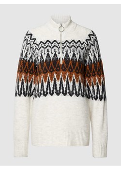 Sweter z norweskim wzorem i dodatkiem wełny lana model ‘ALEJA’ ze sklepu Peek&Cloppenburg  w kategorii Swetry damskie - zdjęcie 168324661