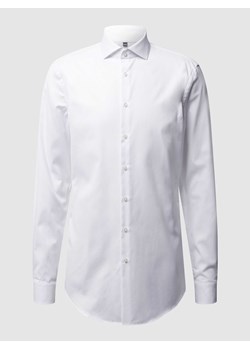 Koszula biznesowa o kroju slim fit z diagonalu z bardzo długim rękawem ze sklepu Peek&Cloppenburg  w kategorii Koszule męskie - zdjęcie 168324840