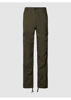Spodnie cargo o kroju regular fit z naszywką z logo ze sklepu Peek&Cloppenburg  w kategorii Spodnie męskie - zdjęcie 168325140