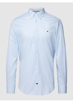 Koszula biznesowa o kroju slim fit w paski ze sklepu Peek&Cloppenburg  w kategorii Koszule męskie - zdjęcie 168325142