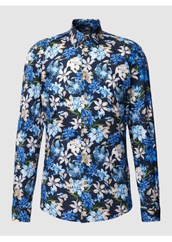Koszula casualowa o kroju slim fit ze wzorem na całej powierzchni model ‘Superflex’ ze sklepu Peek&Cloppenburg  w kategorii Koszule męskie - zdjęcie 168325453