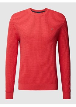 Sweter z dzianiny z fakturowanym wzorem ze sklepu Peek&Cloppenburg  w kategorii Swetry męskie - zdjęcie 168325604