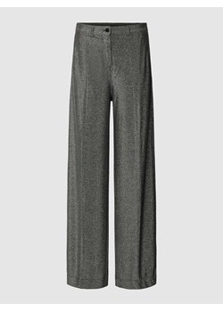 Spodnie materiałowe z efektowną przędzą ze sklepu Peek&Cloppenburg  w kategorii Spodnie damskie - zdjęcie 168325672