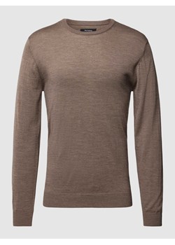 Sweter z dzianiny z efektem melanżu model ‘Margrate’ ze sklepu Peek&Cloppenburg  w kategorii Swetry męskie - zdjęcie 168325683