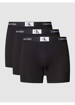 Majtki z elastycznym paskiem z logo w zestawie 3 szt. model ‘BOXER BRIEF’ ze sklepu Peek&Cloppenburg  w kategorii Majtki męskie - zdjęcie 168327083