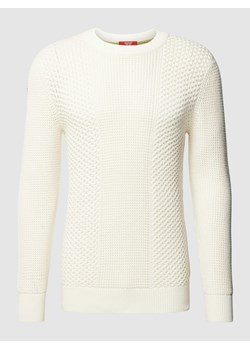 Sweter z dzianiny z prążkowanymi wykończeniami ze sklepu Peek&Cloppenburg  w kategorii Swetry męskie - zdjęcie 168327464