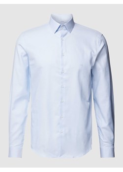 Koszula biznesowa o kroju slim fit z wyhaftowanym logo model ‘Bari’ ze sklepu Peek&Cloppenburg  w kategorii Koszule męskie - zdjęcie 168327814