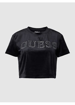 T-shirt krótki z obszyciem kamieniami stras model ‘COUTURE’ ze sklepu Peek&Cloppenburg  w kategorii Bluzki damskie - zdjęcie 168329302
